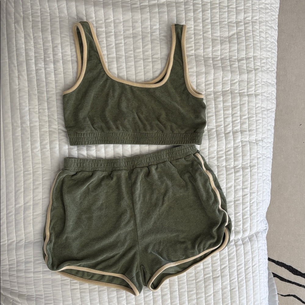 Madewell Shorts and Bralette set
